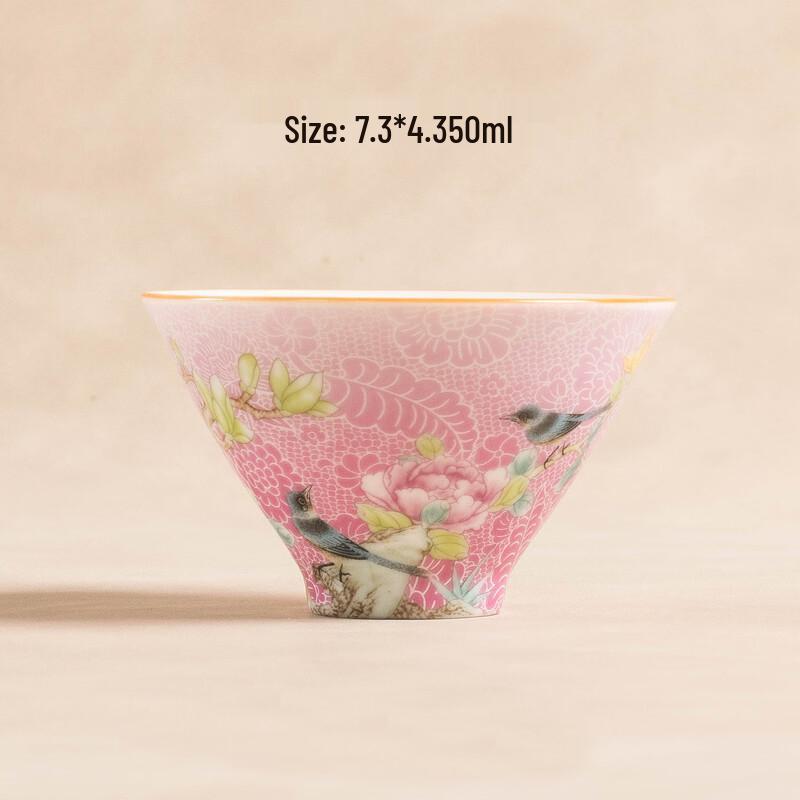 TIBORANG Enamel Glaze Ceramic Teacup