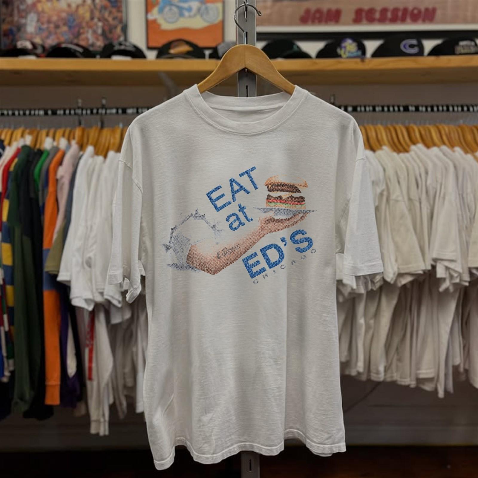 Eat At Ed Aged T-Shirt White S 2XL