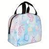 Thermal Bag Featuring Ocean-Themed Designs, Suitable for Insulation Purposes. It Is Not Intended for Direct Food Contact