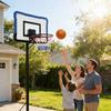 Electronic Scoring Basketball Board Indoor External Box Scoring Metal Circle Foldable Dunks Target Sports Toy