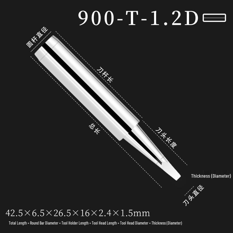 Lead-Free 900M Knife-Type Soldering Iron Tip for 936 Constant Temperature Stations, Eco-Friendly