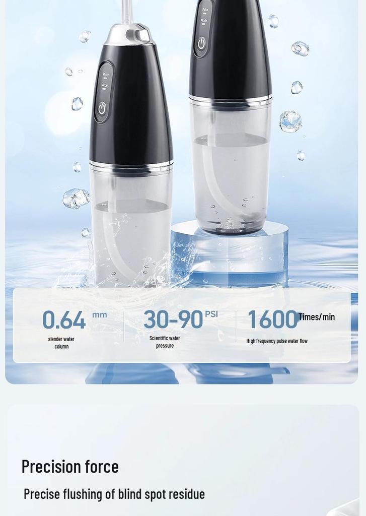 Portable Electric Water Flosser for Dental Care with USB Charging