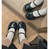 New Cute Patent Leather Mary Jane Shoes Women Autumn Buckle Straps High Heels Pumps Woman Japanese Style Uniform School Shoes