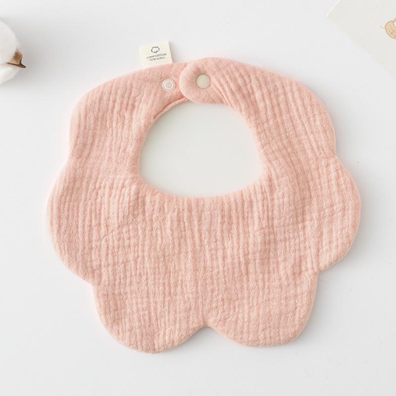 360-Degree Pure Cotton Petal Baby Drool Bib