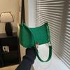 Mode Damenhandtasche Damen Filz Achseldesign Luxus Tote Herausgebracht unter Crescent Kleine quadratische Tasche