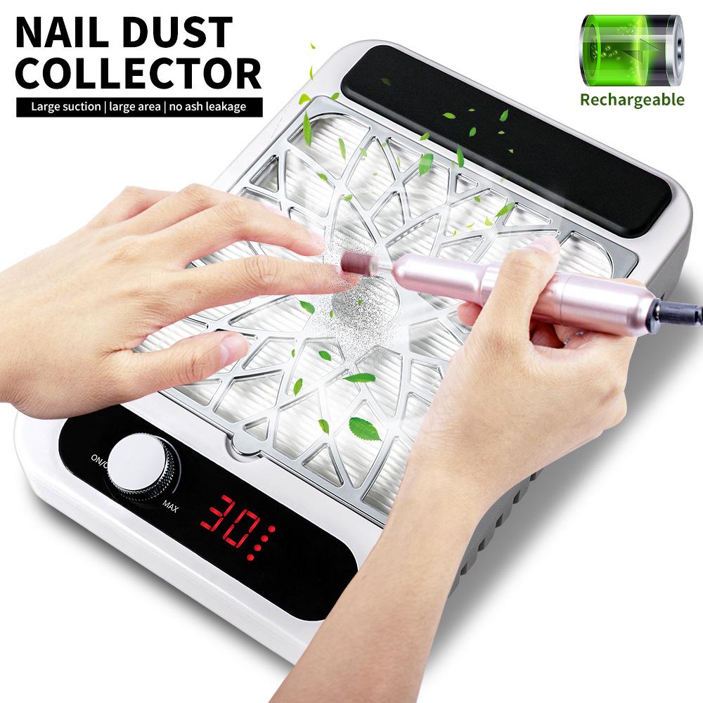 Hochleistungs-Nagelstaubsauger mit starker Saugkraft, Filtersieb und Geschwindigkeitsregelung.