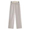 High-Waisted Woolen Herringbone Wide-Leg Pants, Plus Velvet, Thickened and Slimming, for Middle-Aged and Elderly Women