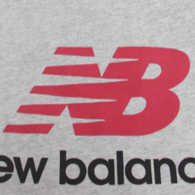 New Balance Men S aThleTicS Logo ShorT Sleeve T ShirT Grey mT51500 Ahh