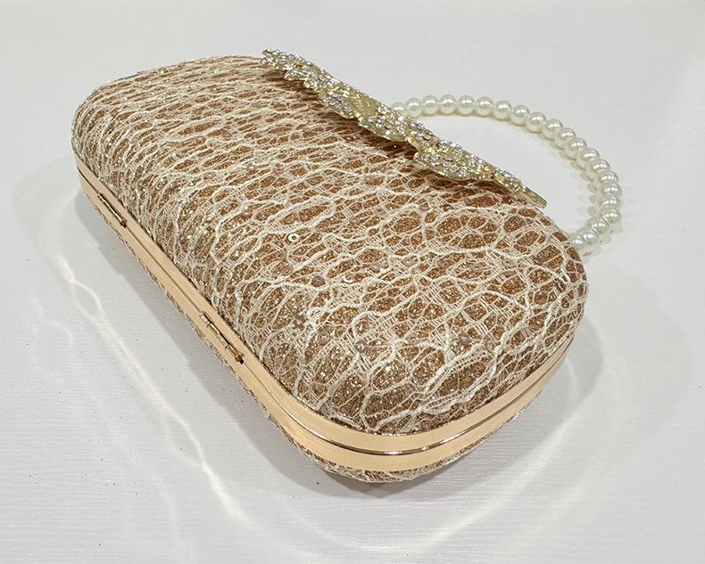 Pochette da Sera in Pizzo con Strass: Borsa a tracolla, a spalla e Cheongsam