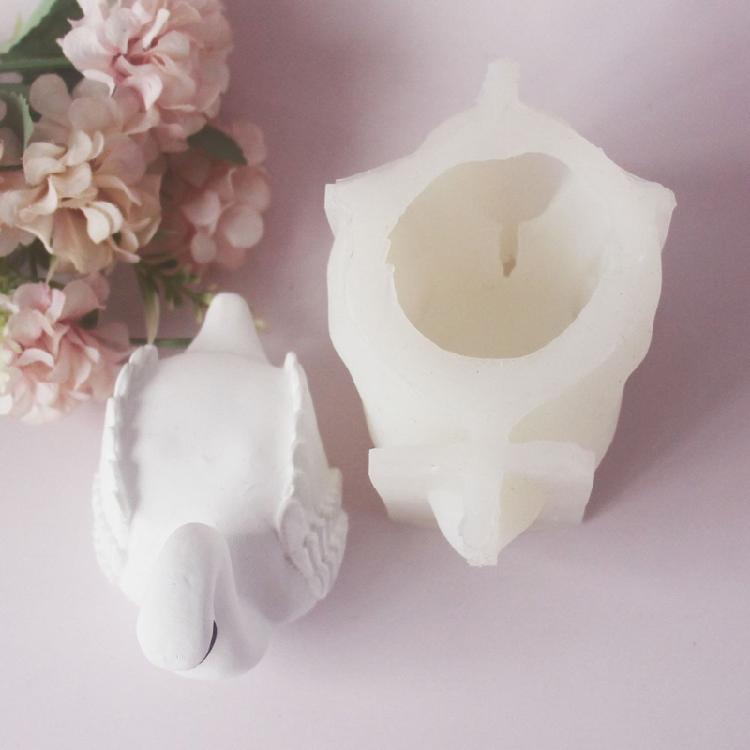 Bird Shaped Candle Silicone Molds, Fondant Molds for Candle Soap Table Ornaments Gypsum Decorations, Epoxy Resin Molds