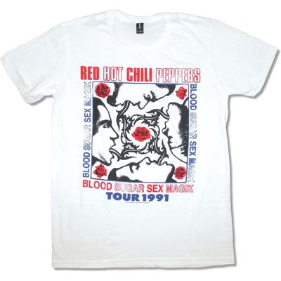 Red Hot Chili Peppers Blood Sugar 1991 turo balti unisex marškinėliai