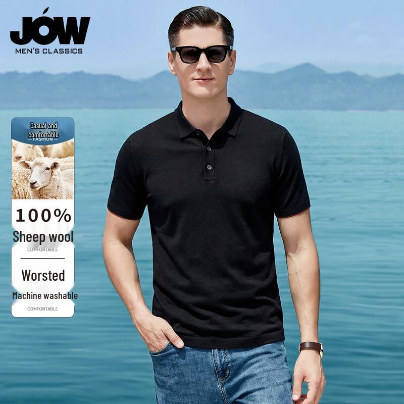 JOW Washable 100% Merino Wool Short Sleeve Knit Top 2XL
