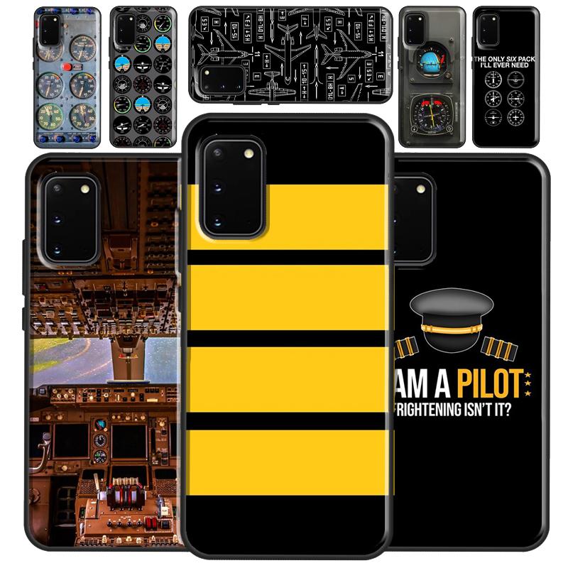 Aviation Aeroplane Pilot Cockpit Case For Samsung Galaxy S22 S21 S23 Ultra Note 20 S8 S9 S10 Note 10 Plus S20 FE Back Cover