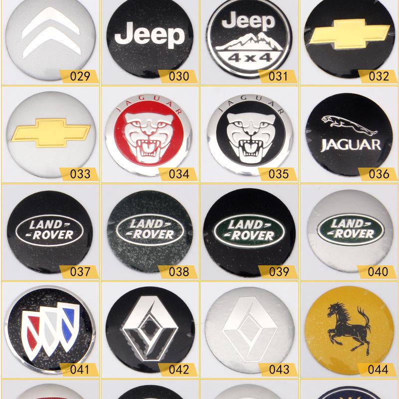 Modified Car Wheel Hub Center Emblem Decal - 56mm