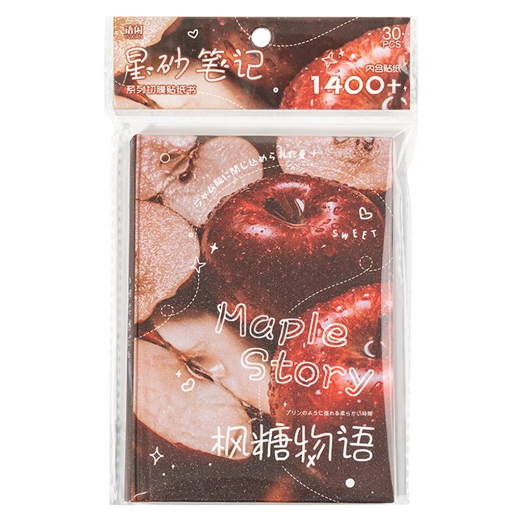 30Pcs DIY Scrapbook Stickers Cartoon Decorative Magazine Photo Card Stickers Matte Film Glossy Film Materials For Notebook Diary