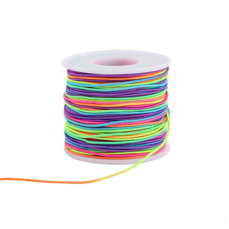 Stretchy String for Bracelets 3 Colors 1 mm Sturdy Elastic String Cord for Jewelry Making, Necklaces, Beading and Crafts