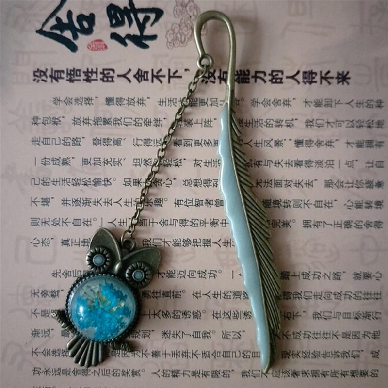 1Xluminous Night Owl Semn de carte Etichetă Read Maker Feather Book Papetarie