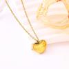 INS Style Heart Pendant Titanium Steel Necklace for Women - Simple Love Letter Collarbone Design