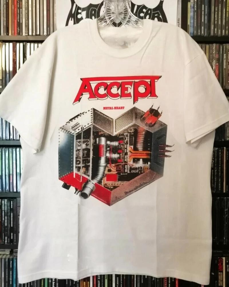 Metal Heart ACCEPT Band Shirt Unisex Concert S-5XL LO436 Unisex T-Shirt M