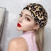 Spring and Summer Thin Leopard Print Headband Hat Simple and Versatile Pullover Hat Postpartum Hair Cover Knotted Headband Hat