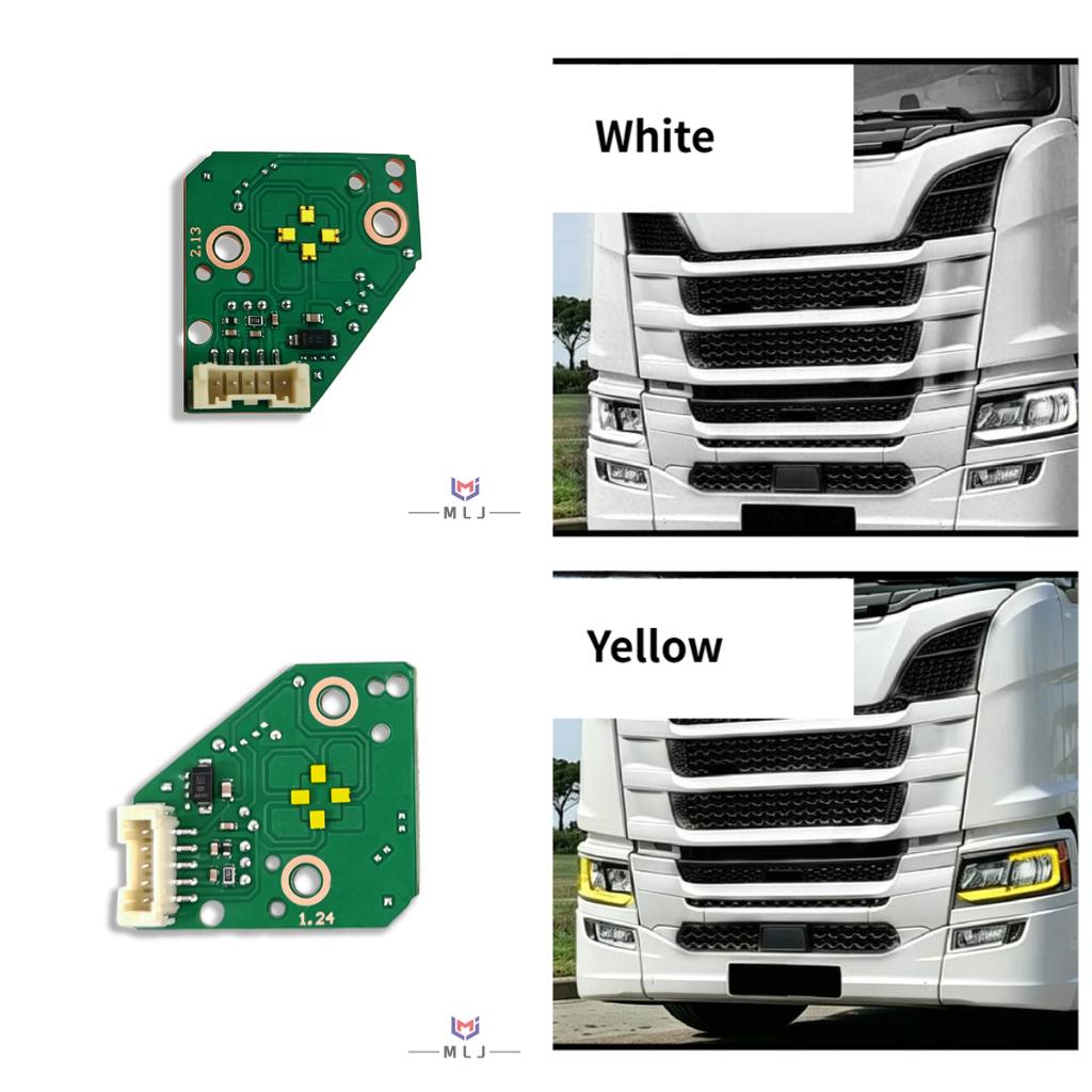White Yellow Angel Eyes DRL LED Board OEM 2379886 2655849 2379882 For Scania S R P G Series Headlight Source Chips Spare Parts