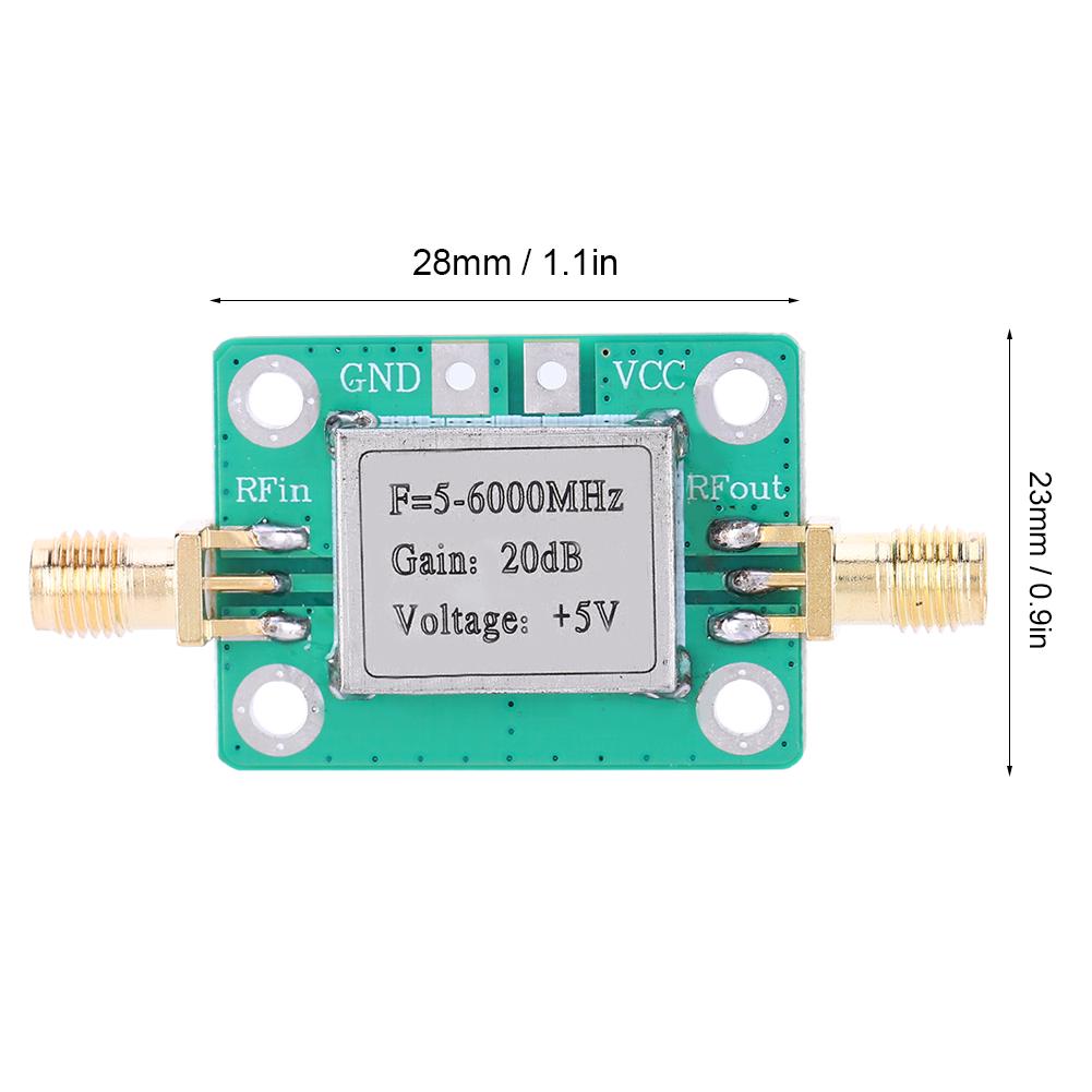 RF-Signalmodul Mittelleistungsverstärker Ultra-Breitband 5M-6GHz 20dB Verstärkung Elektronische Bauteile