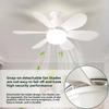 LED 40W Socket Ceiling Fan with Light, 20.5in Screw Ceiling Fans with Lights with Remote, for Bedroom/Garage/Kitchen