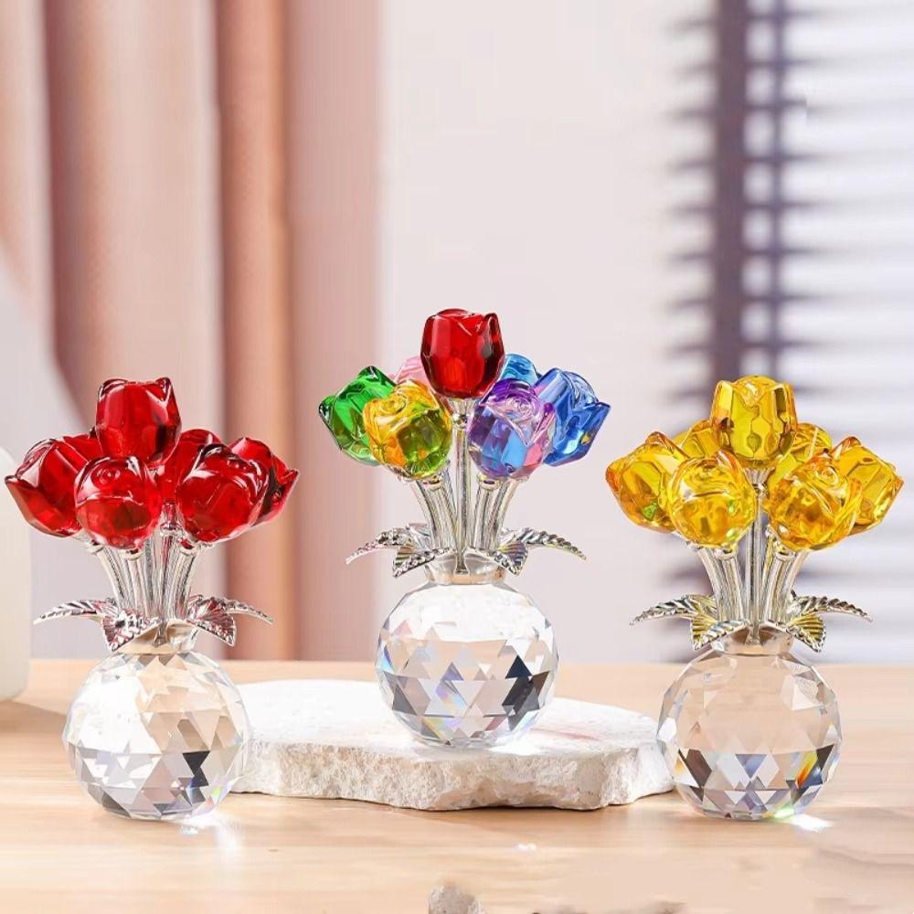 Eternal Bloom Crystal Rose Bouquet Simulated Flowers Eternal Rose Decoration Mother's Day