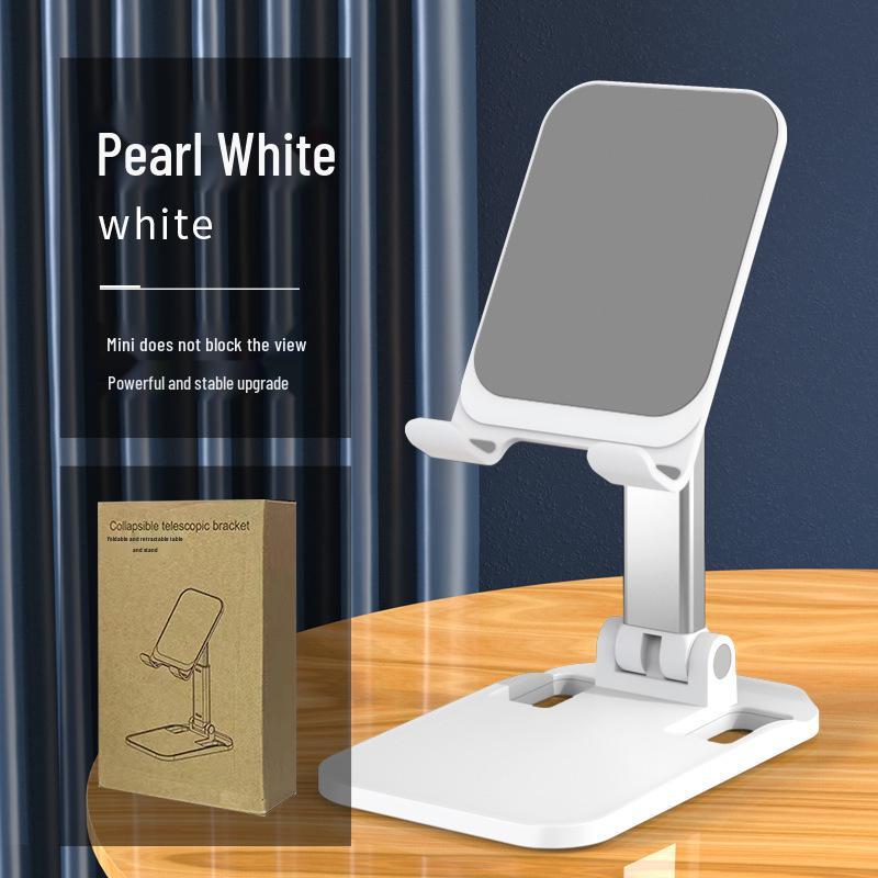 

Foldable, Height-Adjustable Mobile & Tablet Stand with Customizable Logo for Live Streaming Boxed білий