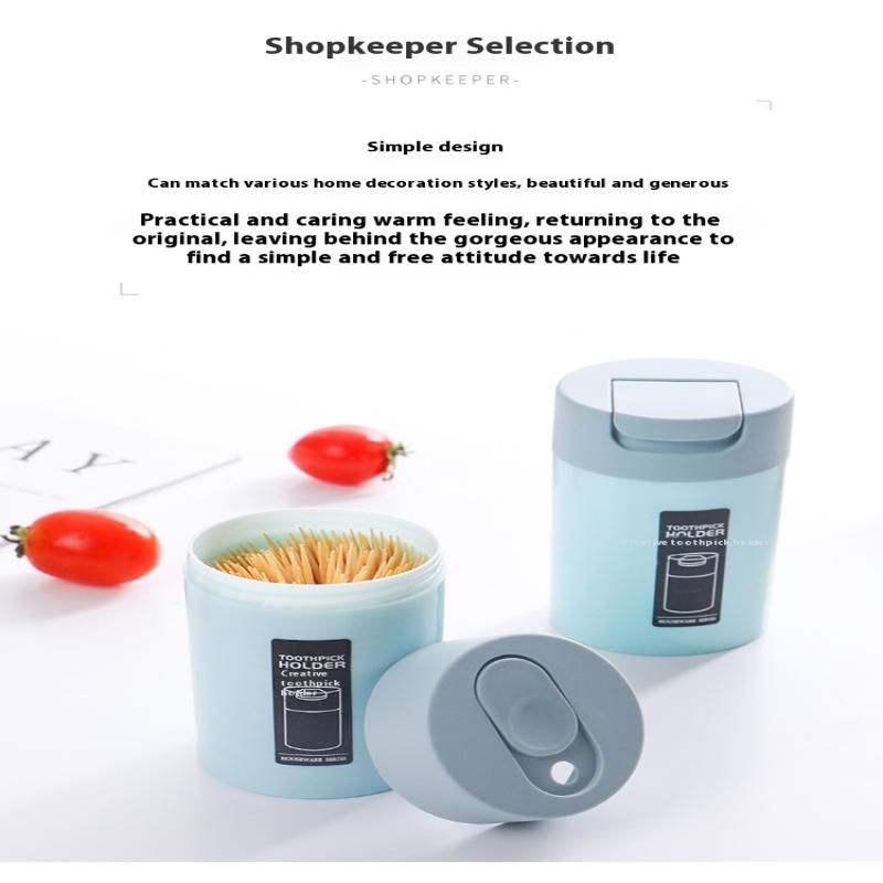 Toothpick Holder Container Household Table Toothpick Storage Box Holder Portable Toothpick Dispenser