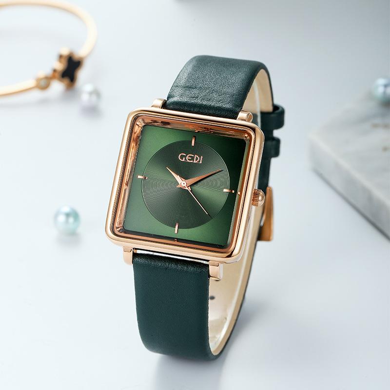 Square Women'S Watch Korean Trend Student Watch Fashion Waterproof Belt Casual Women'S Watch