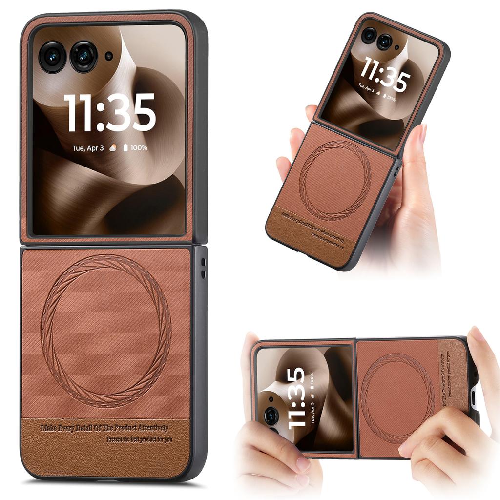 For Magsafe Leather Shockproof Magnetic Cover For Motorola Razr Ultra 2025 Razr + 2024 Razr 60 50 Ultra Wireless Charging Matte Cover