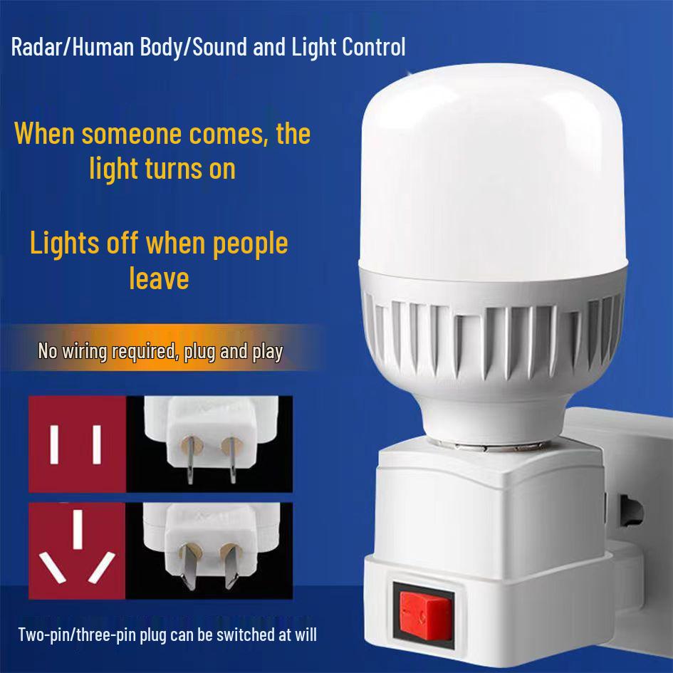 Enhanced LED Infrared Motion Sensor Bulb with Sound and Light Control