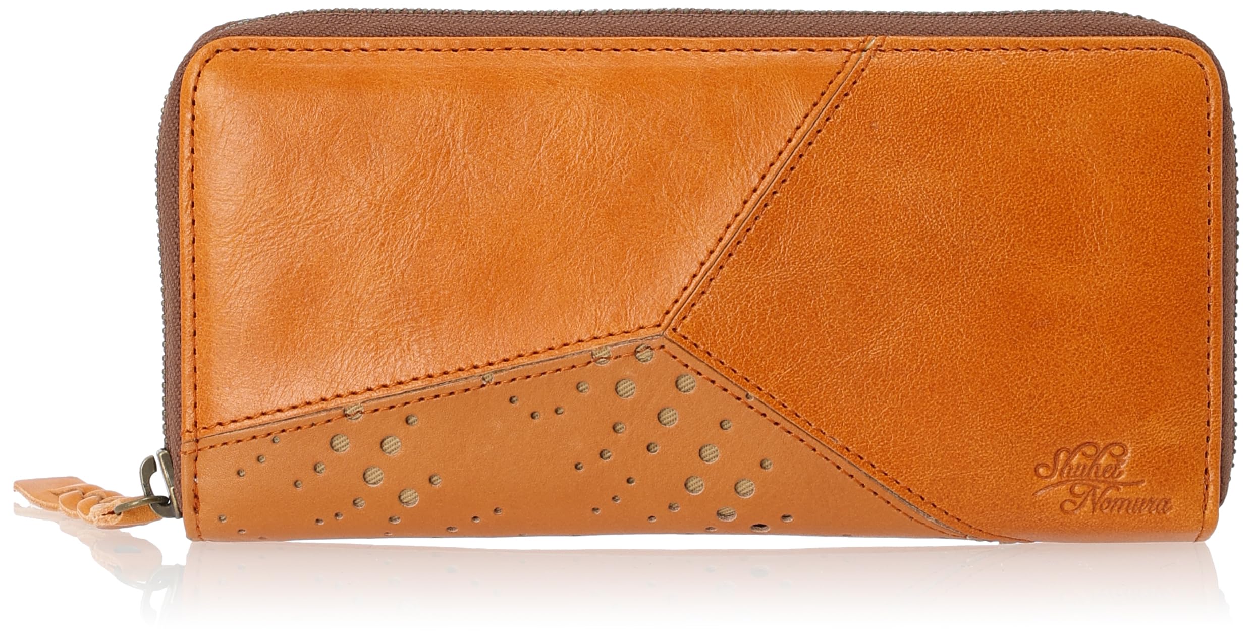 

[Nomura Shuhei] Yayoi Long wallet, round zipper, large capacity, cowhide leather, No.80262, camel