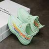 Leichte Netzstrick Kinder Sportschuhe Weiche Elastische Sohle Rutschfeste Kleinkind Laufschuhe All Match Kinder Alltagstrainer