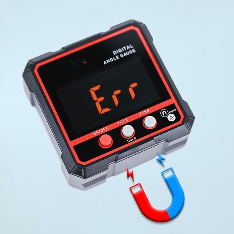 Upgrades Digital Inclinometer Angles Finder Magnetic Base Accuracy Measuring Tool For Carpentry Equipment Installation