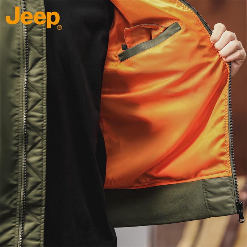 Jeep Men's Autumn/Winter Utility Baseball Collar Jacket