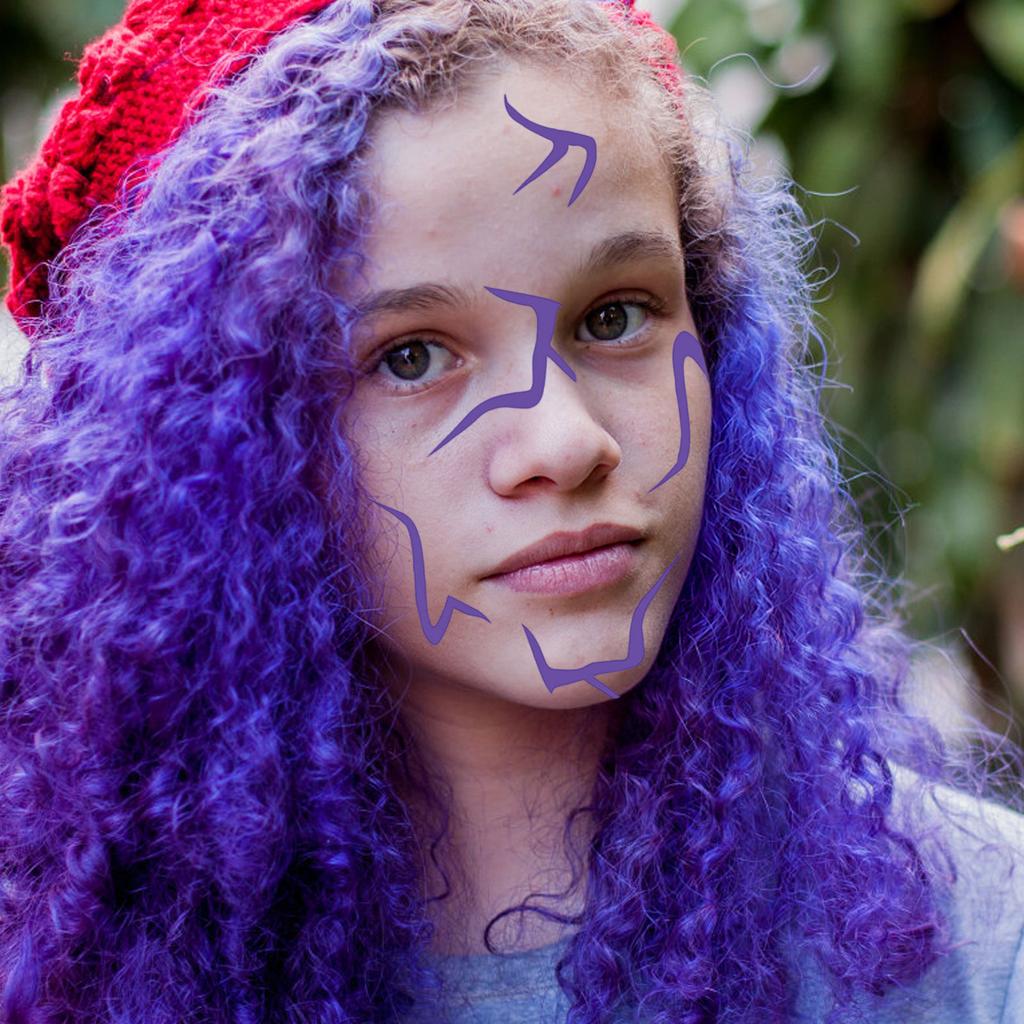Party Role-playing Lightning- Makeup Face Stickers