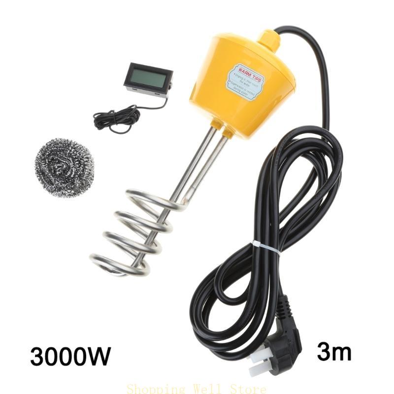 Электрический водонагреватель KX4B 3000 Вт с термометром, плавающий, погружной M