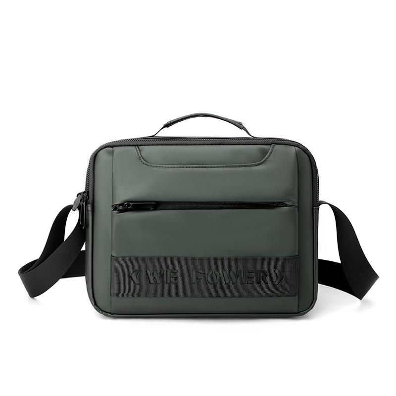 

New Trendy Men s Waterproof Chest Bag Simple Design Multi-functional Shoulder Bag with Handle for Travel Business Daily Use армія зелений колір