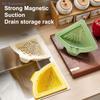 {Summer2} {Summer2} Sink Food Catcher Corner Basket Magnetic Suction Drainage Triangle Drying Rack No-Drill Kitchen Cleaning