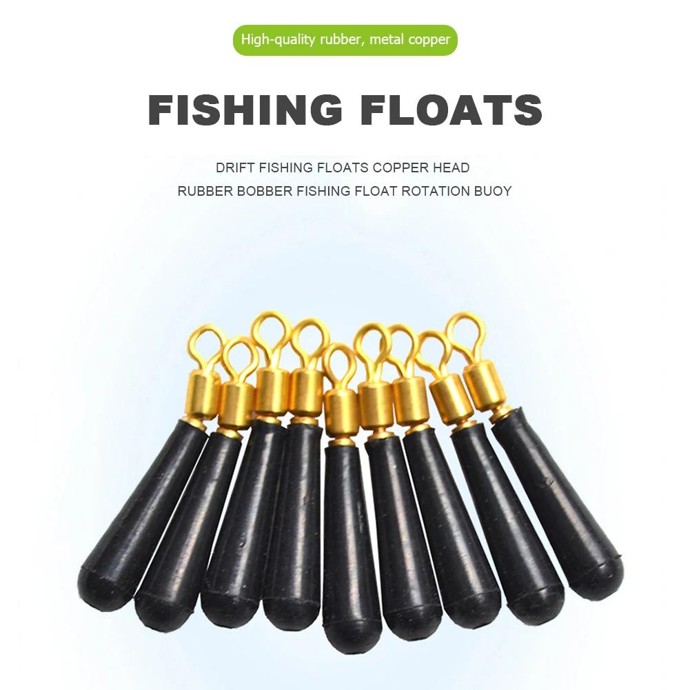 30Pcs Copper Heads Bobber Drift Fishing Floats Rotation Buoy Seat Bobber for Outdoor Fishing Enthusuast Tools Fishing Tackles