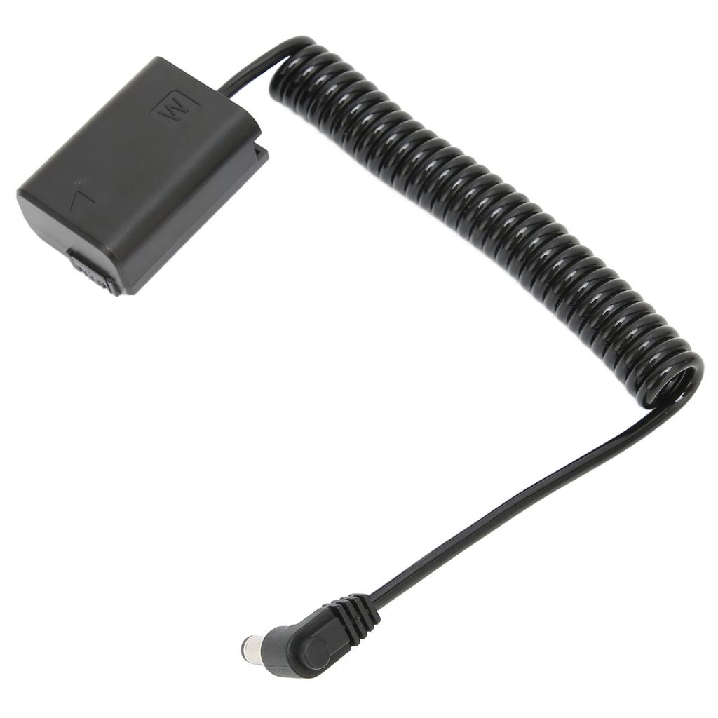 NPFW50 DC Coupler Full Decoding Dummy Battery Power Cable Adapter with Spring Connection Line for Sony A7 A7R A7S A7II