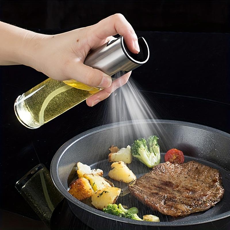 100ml Premium Glass Olive Oil Sprayer For Cooking And Outdoor Camping Kitchen Oil Spray Bottle With Adjustable Nozzle