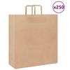 VidaXL Paper Bags 250 Pcs with Handles Brown 45x17x48 Cm, Paper Bag, Paper Gift Bag, Paper Gift Bag, 4101821