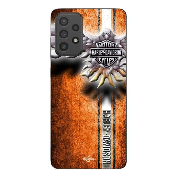 Coque de téléphone - MANIACASE - Samsung Galaxy A72 - Silicone - Souple - Harley Davidson Motor Aigle