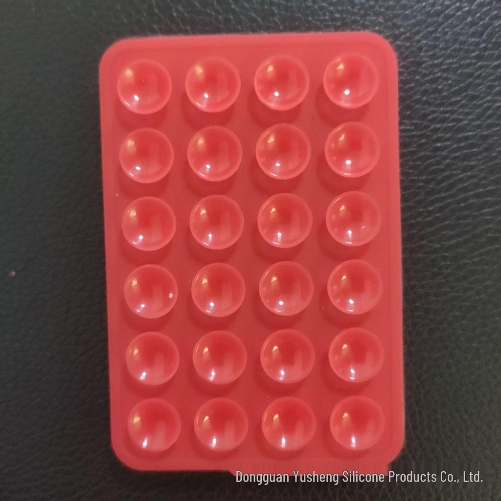 Square 24-Hole Thickened Silicone Phone Holder Suction Cup Sticker