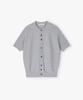 Peullojeulum Amalfi Cotton Half Cardigan Gray