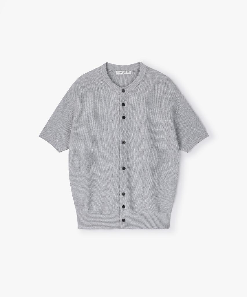 Peullojeulum Amalfi Cotton Half Cardigan Gray
