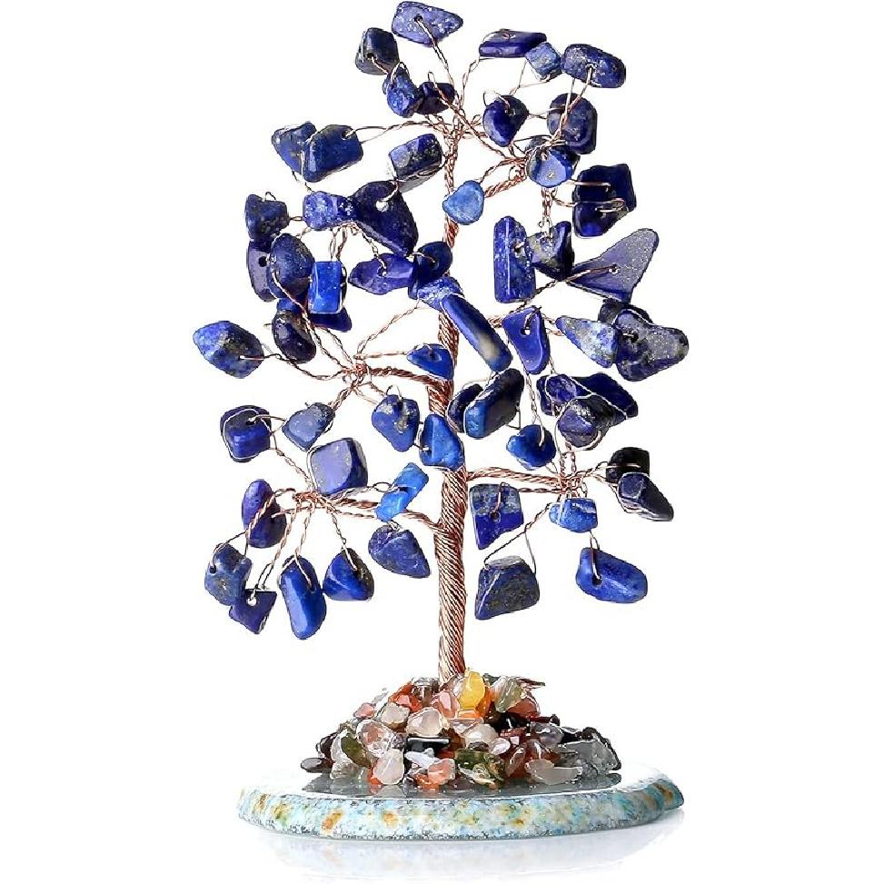 DUQGUHO Crystal Tree Amethyst Crystal with Natural Quartz Amethyst Stone Base Crystal Tree for Decor Reiki Luck Crystal Spiritual Gifts